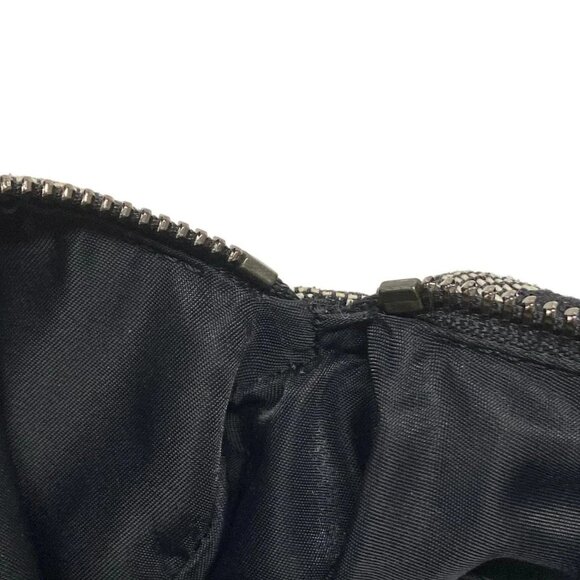 Auth DIOR/ChristianDior Trotteur Black Cream Jacquard Leather Handbag - Picture 11 of 16